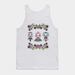 Pastel Goth Doll Trio Tank Top